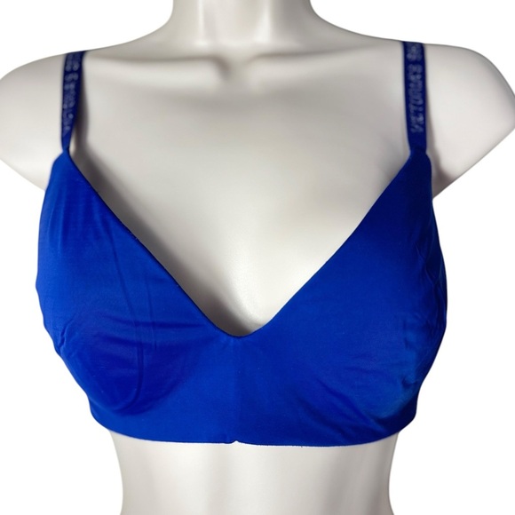 Victoria Secret  THE T-SHIRT Lightly Lined Wireless Bra Royal Blue 32DD - Picture 1 of 12